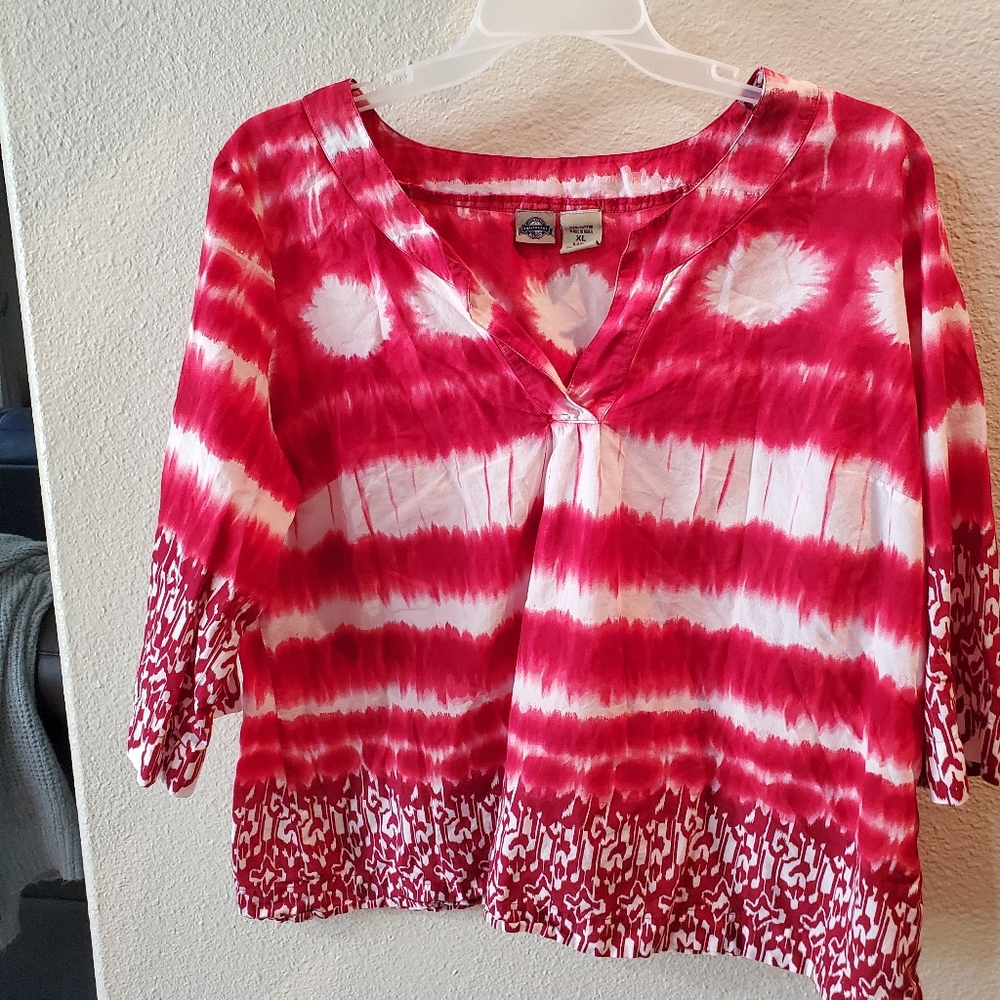 Tie dye Red Shirt